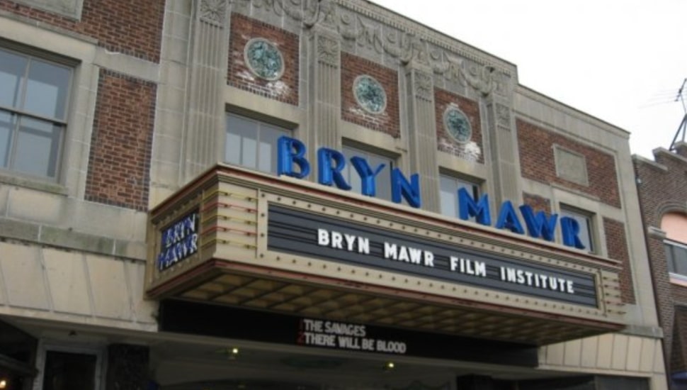 The marquee of the Bryn Mawr Film Institute.