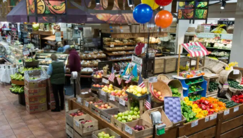 The inside of George's Market in Dreshertown.