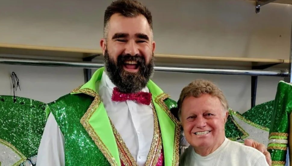 Jason Kelce and James May.