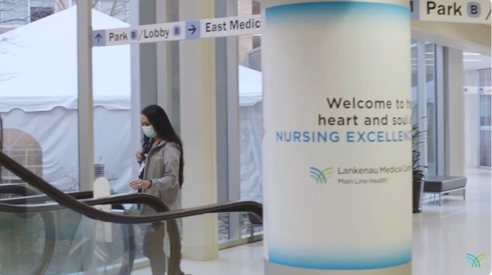 Woman working at Main Line Health - Lankenau Medical Center.
