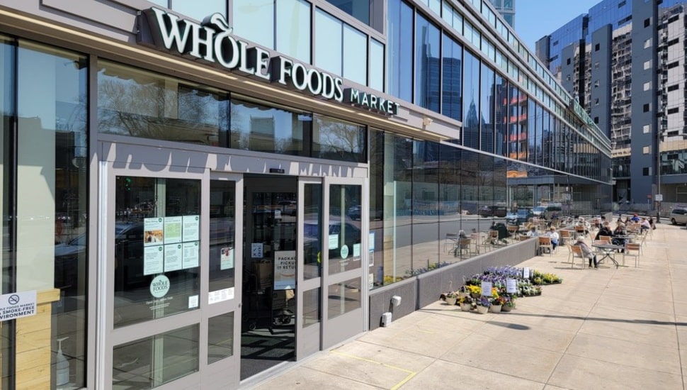 Exterior of a Philadelphia Whole Foods Market location.