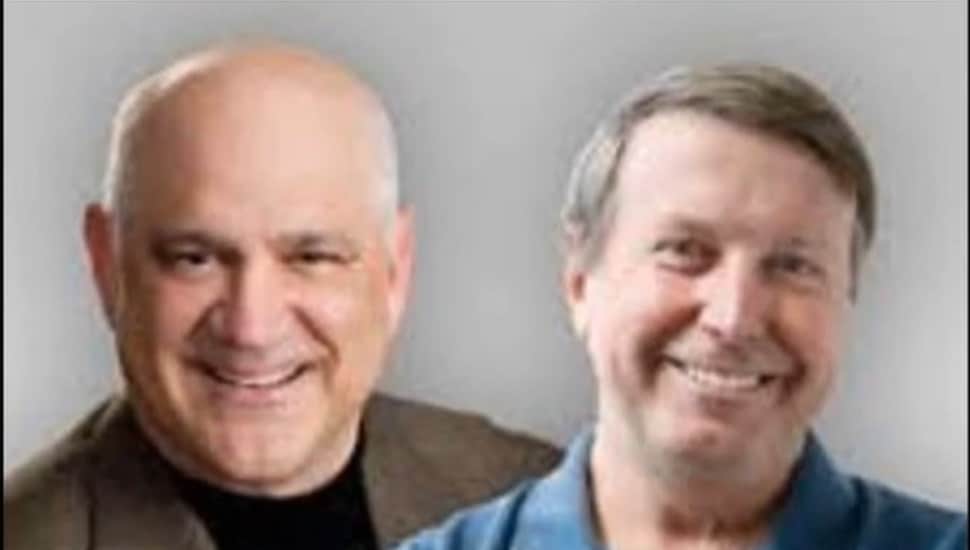 Glen Macnow (left) and Ray Didnger, sports talk buddies on WIP.