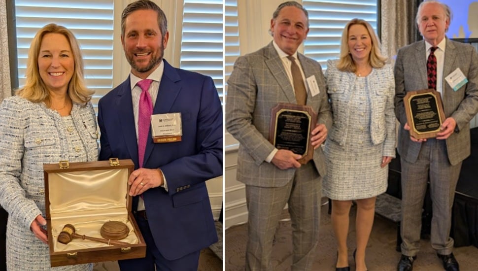 Lawyers and judges receive awards.
