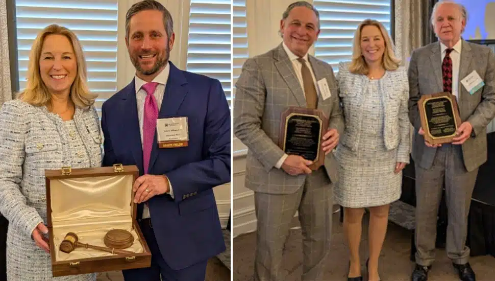 Lawyers and judges receive awards.