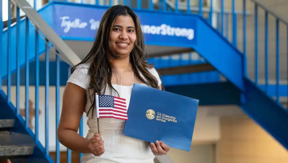 Manor Student Becomes U.S. Citizen in Pursuit of Dental Career