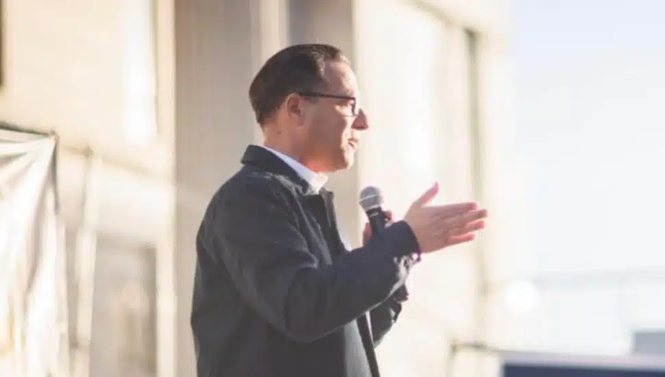 Josh Shapiro on the campaign trail.