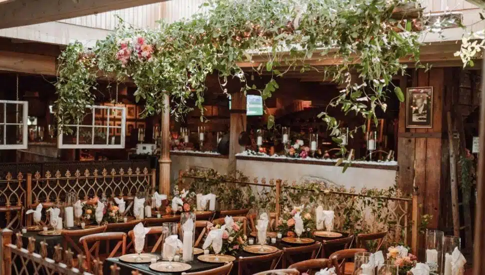 The beautiful dining room at Bacco Italian Restaurant