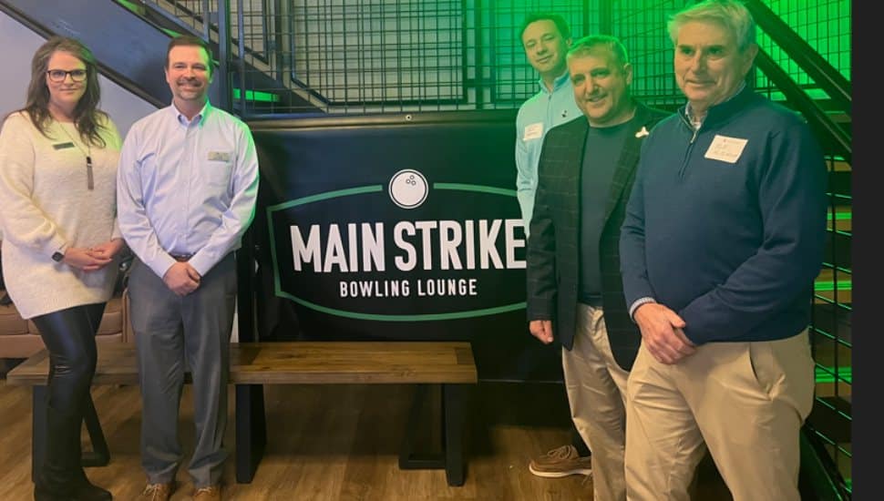From left: Aliese Rosado (Meridian Bank), Dave Herold (CEO LVF), Chris Godshall (Meridian Bank), Frank Farry (PA State Senator, 6th District), Rob Hutchison (LVF Board President).