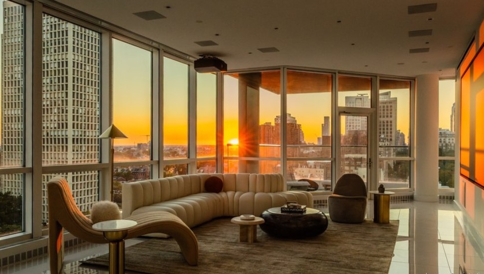 Room inside Joel Embiid's up-for-sale penthouse in Old City.