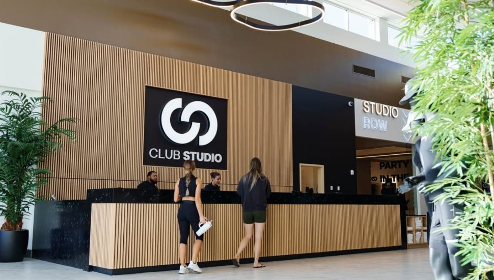 Club Fitness lobby.