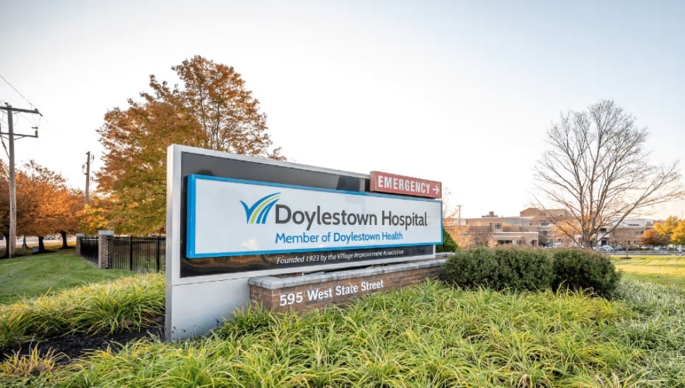 Doylestown Hospital Sign