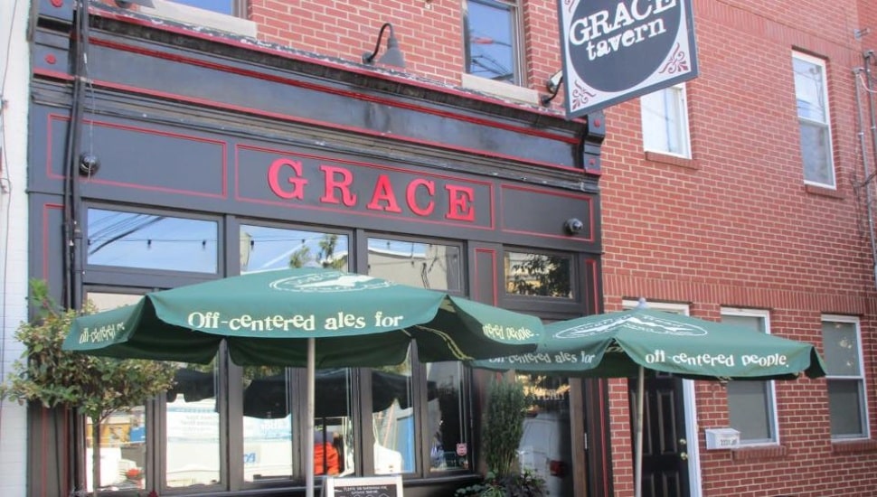 Exterior of Grace Tavern.