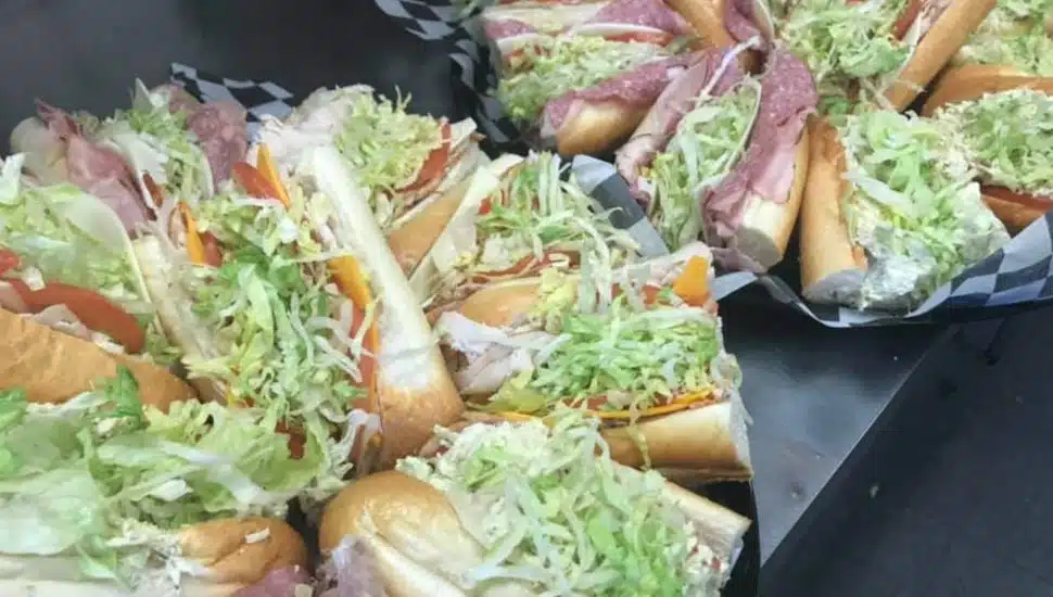 A hoagie platter from Master Peace Grill.