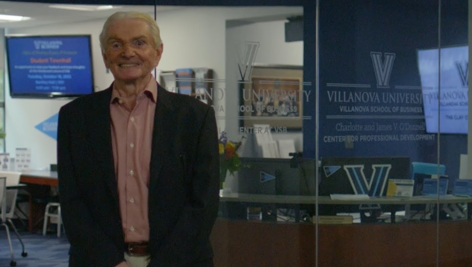 James O'Donnell standing outside the new location of the O'Donnell Professional Development Center.