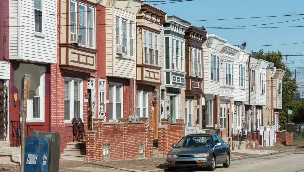 Homes in Philadelphia's Mantua neighborhood.