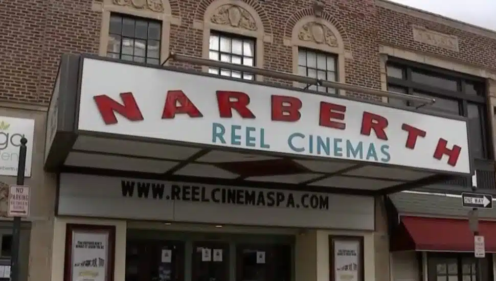 The facade of Narberth Theater.