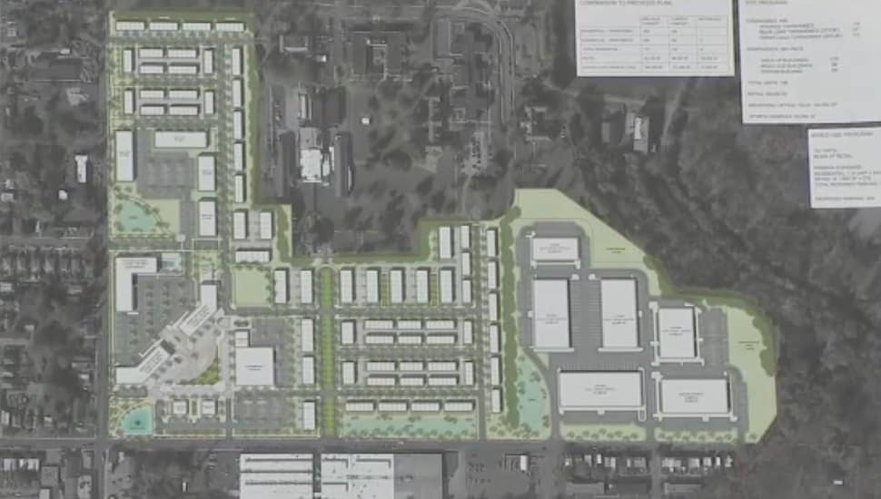 Drawn plans for the Preserve at Stony Creek project.