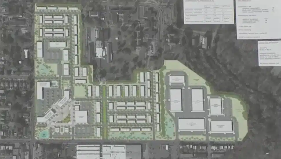 Drawn plans for the Preserve at Stony Creek project.