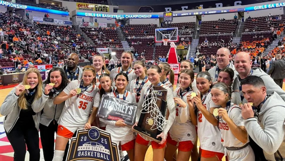 The championship-winning Perkiomen Valley Girls Basketball Team.