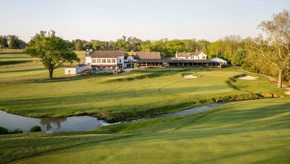 Aerial view of the Philadelphia Cricket Club.