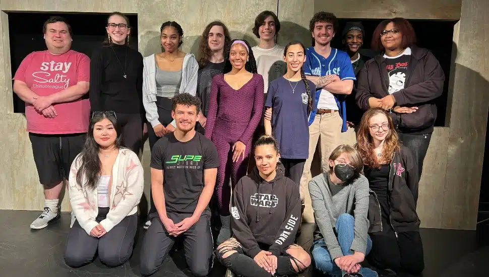 The group of MCCC students who will be performing "The Marginals" at the Black Box Theatre on the Blue Bell Campus, Apr. 10-13.