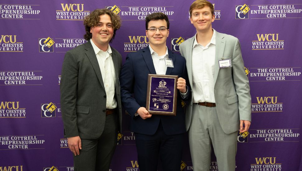 From left to right, Junior biomedical engineering majors Chris Needham, Joshua Pitts, and Nathan Barker.