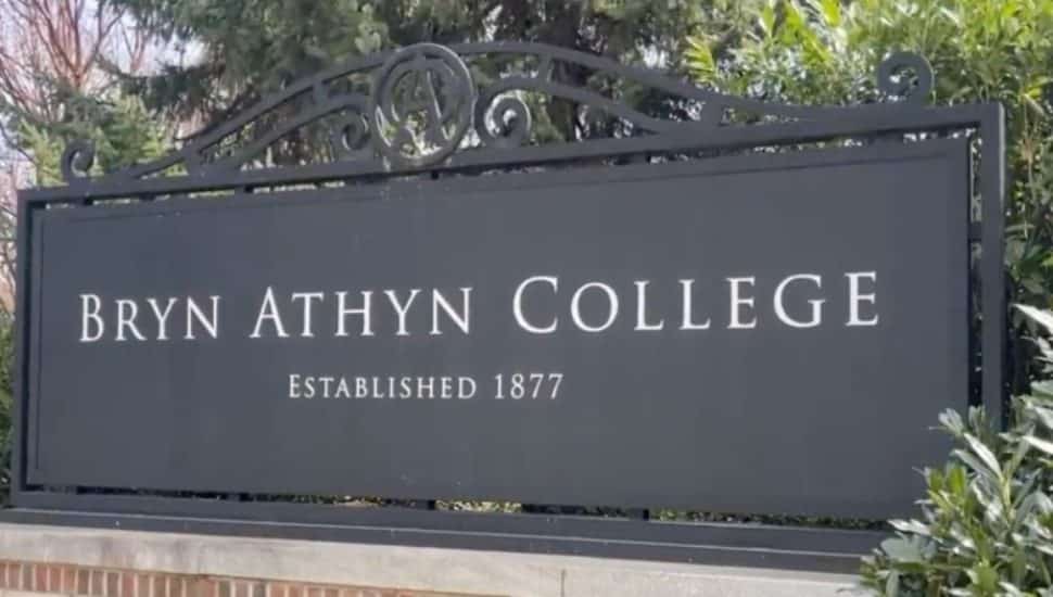 Bryn Athyn College sign.
