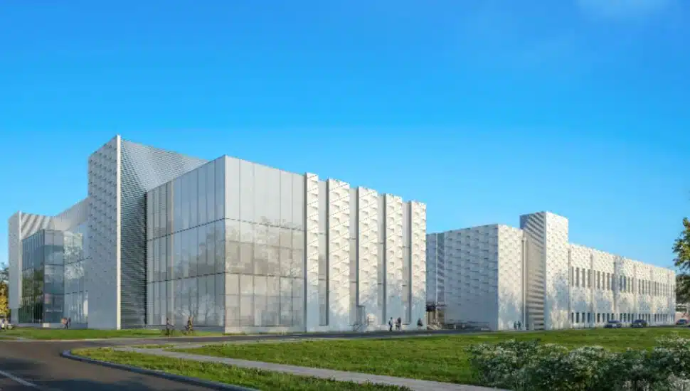 Rendering of the upcoming Merck facility in Wilmington.
