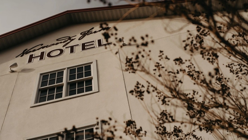 Exterior of retreat destination.
