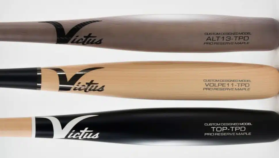 Three torpedo bats from Victus Sports.