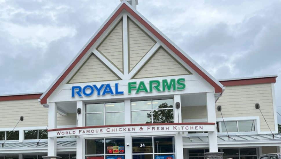 Outside of a Royal Farms.