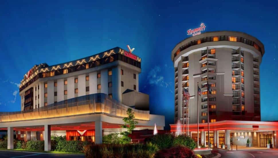 A view of the Valley Forge Casino Resort and Stardust Tower.