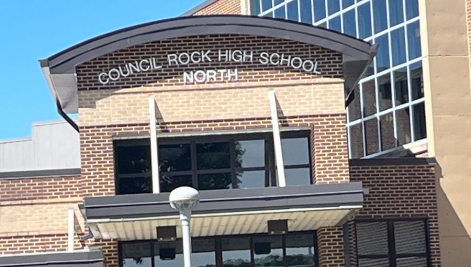 The facade of Council Rock High School North.