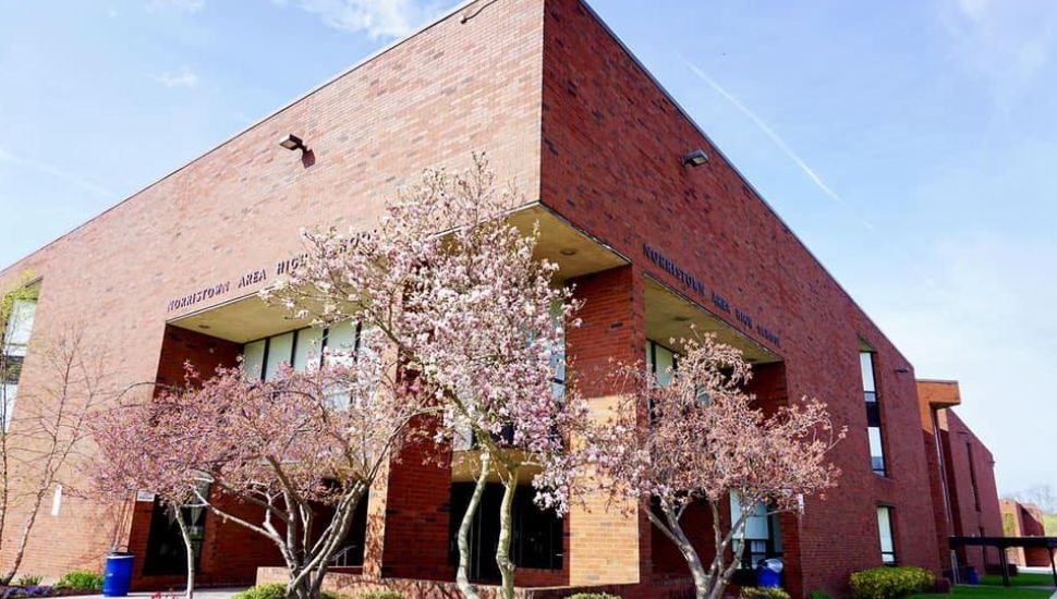 The facade of Norristown Area High School.