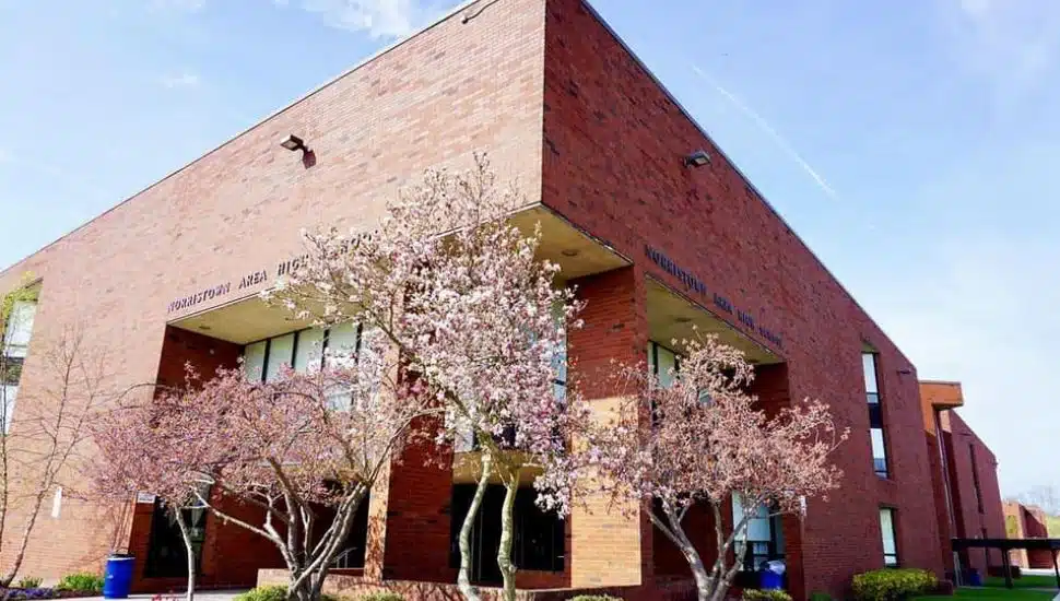 The facade of Norristown Area High School.