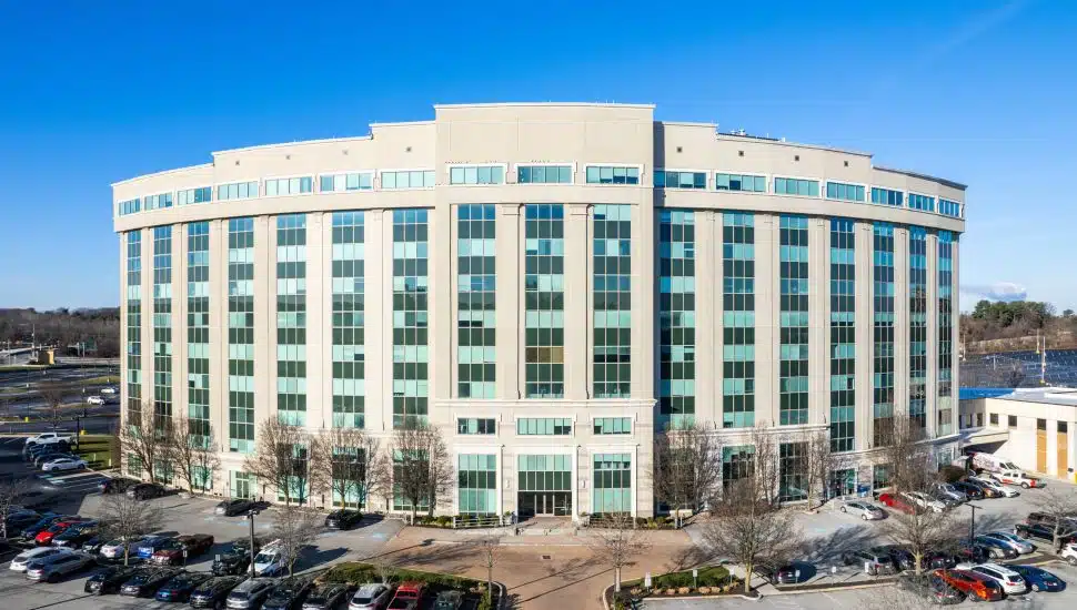 Out front of King of Prussia's Parkview Tower.