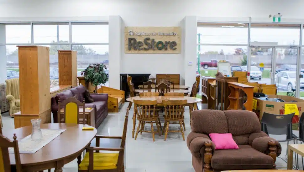 Inside one of Habitat for Humanity's ReStores.