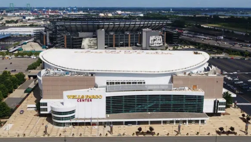 Wells Fargo Center in South Philadelphia.