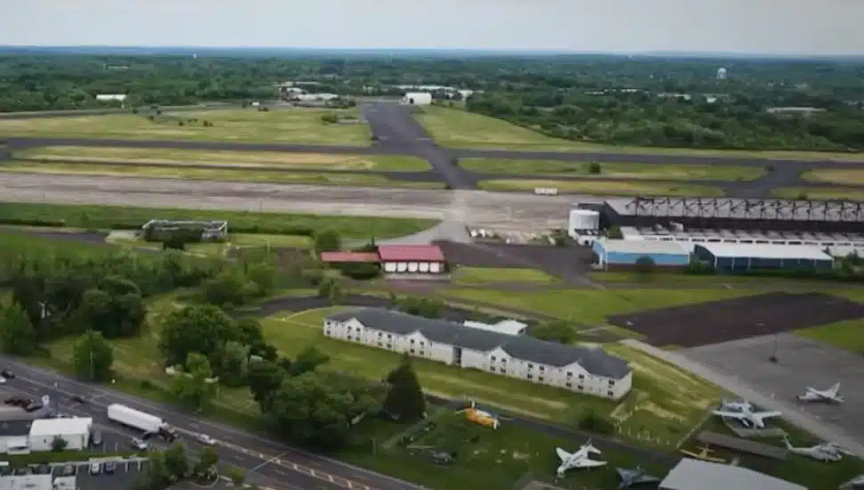 Aerial view of the Willow Grove Naval Air Station