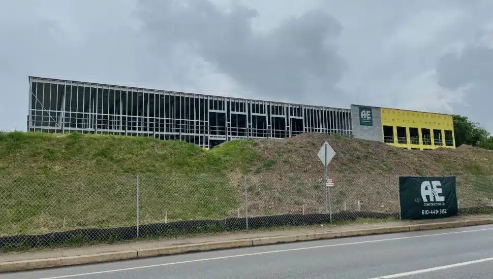 Self-storage facility being constructed.