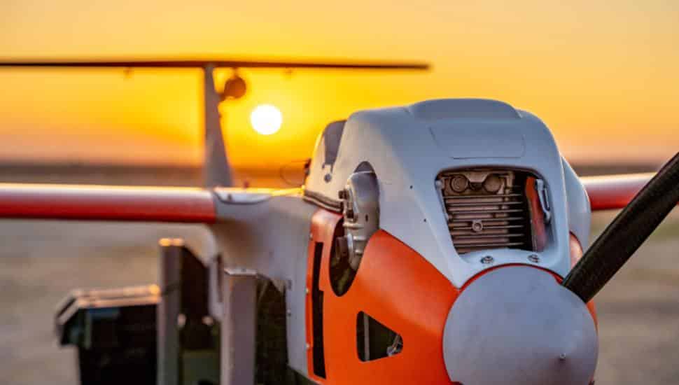 American Aerospace Technologies' drone preparing for takeoff.