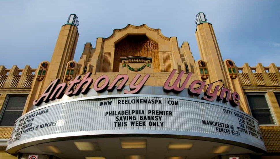 The exterior of Wayne's Anthony Wayne Theater.