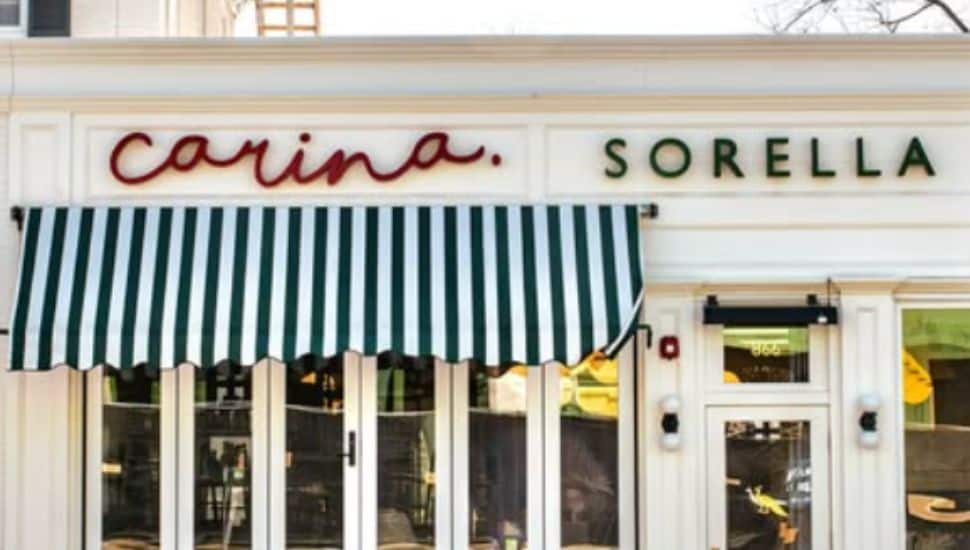 The facade of Carina Sorella in Bryn Mawr.