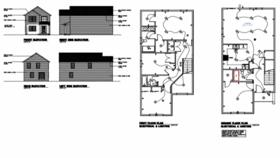 A sketch of the houses that will be built in Croydon.