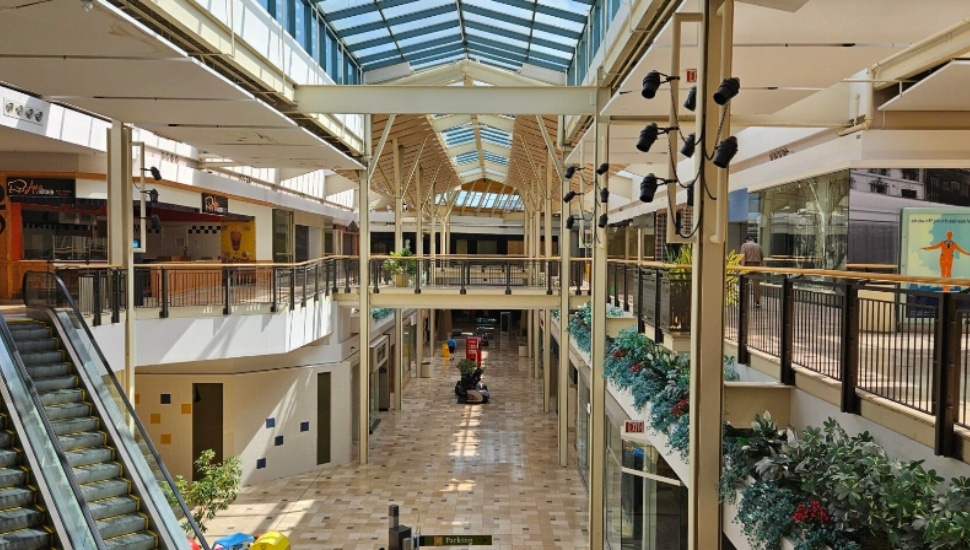 The interior of the Exton Square Mall.