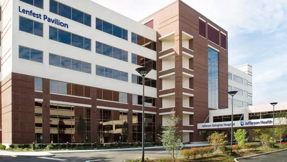 The Lenfest Pavilion at Jefferson Abington Hospital.