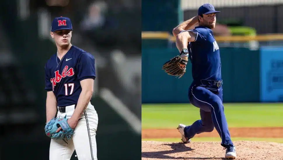 Side by side of MLB Draftees Will McCausland and Dylan Brown.