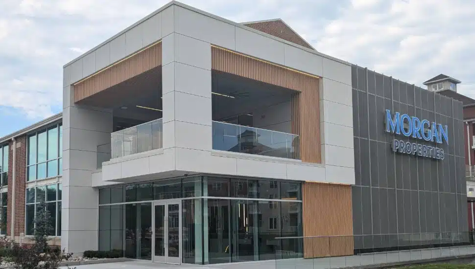 The facade of the Morgan Properties in Conshohocken.