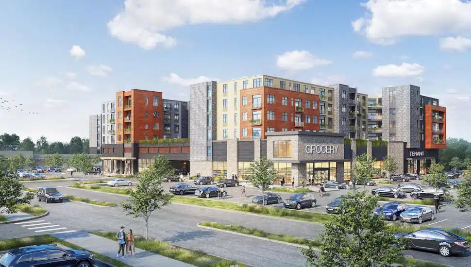 A rendering of the proposed Plymouth Crossing by BET Investments.