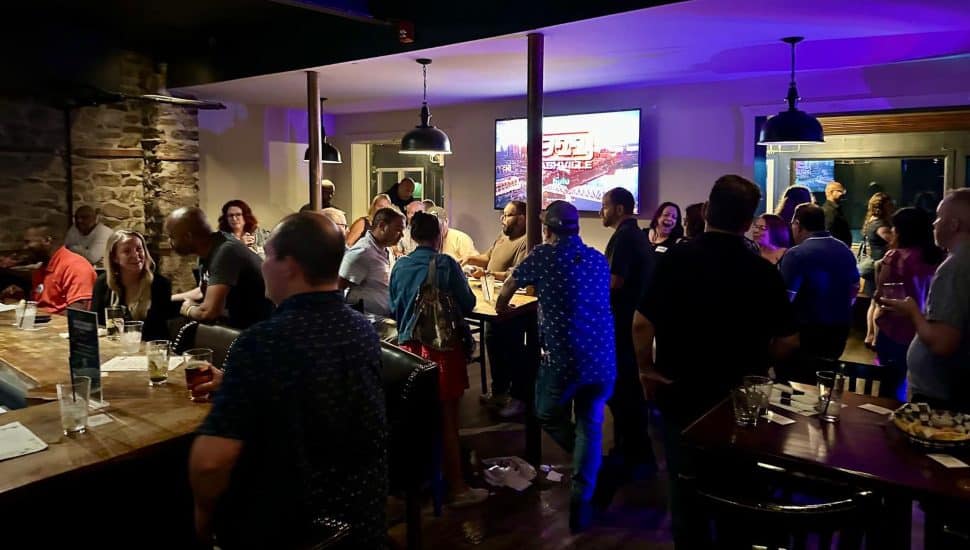 BeVisionary event at a restaurant with lots of people.